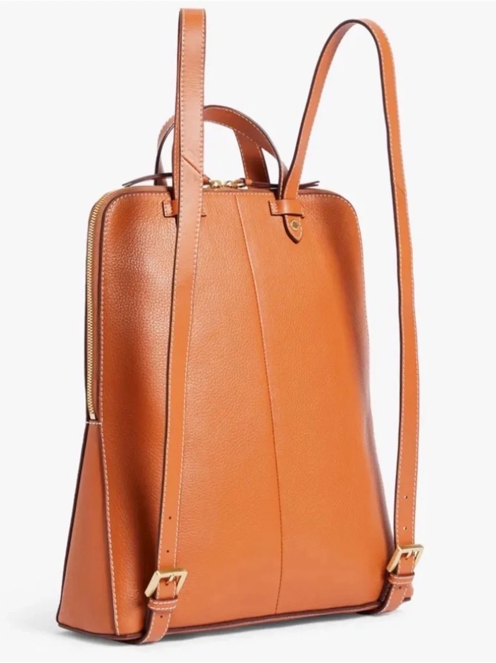 John Lewis pebbled grain leather, the zipped backpack
